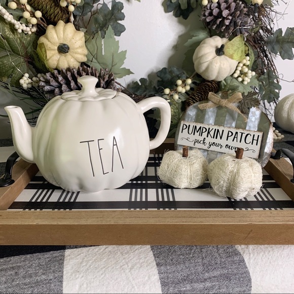 Rae Dunn Other - NWT🖤Adorable Rae Dunn Pumpkin-Shaped Tea Pot
